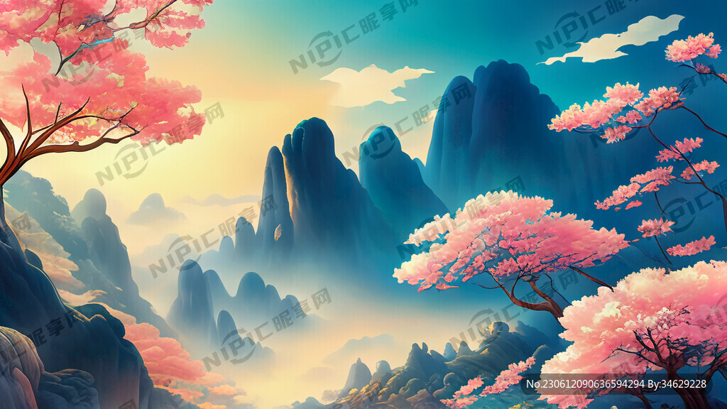 游戏梦幻唯美新中式风景 超高清