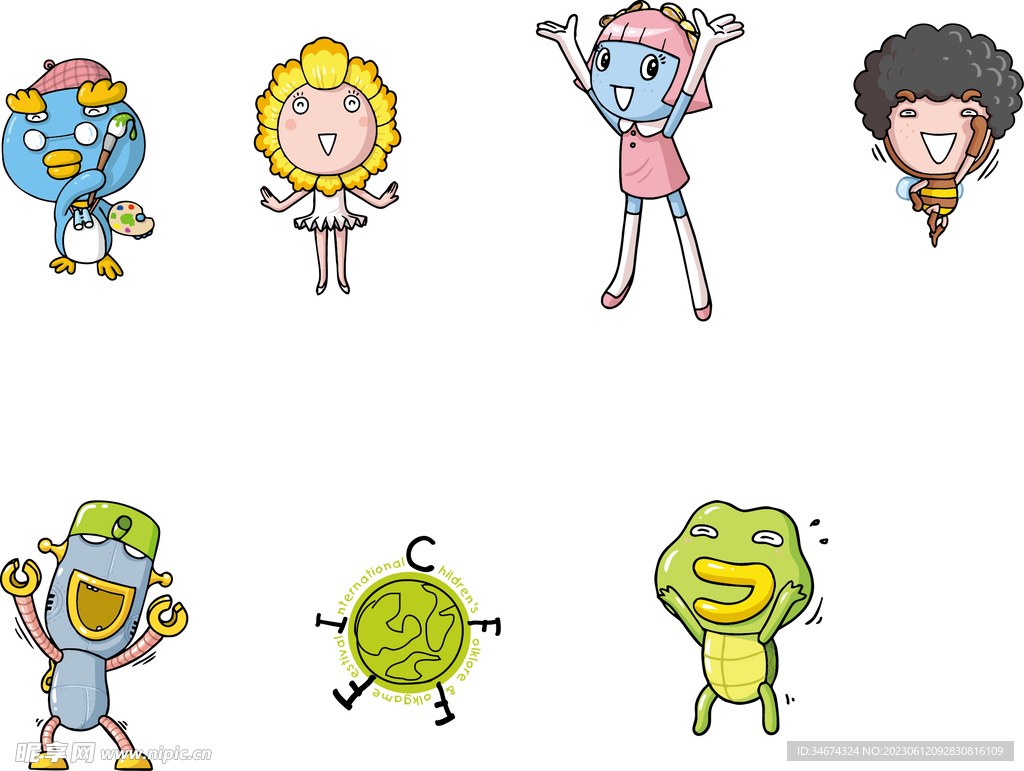 卡通 小怪 小女姟