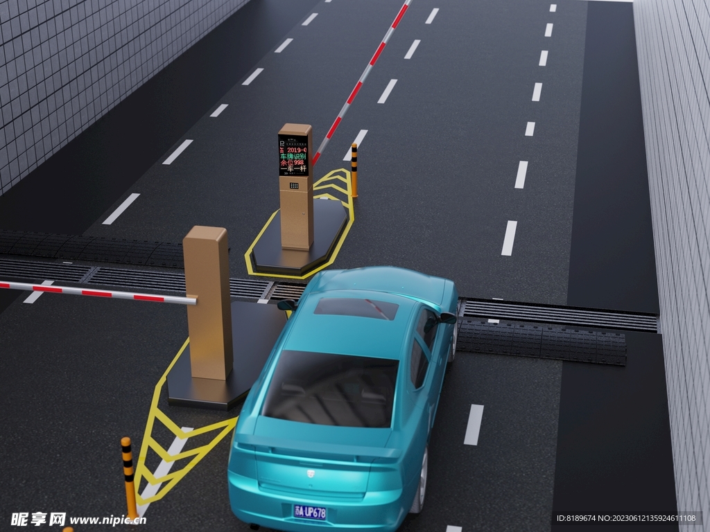 汽车通行道闸闸机