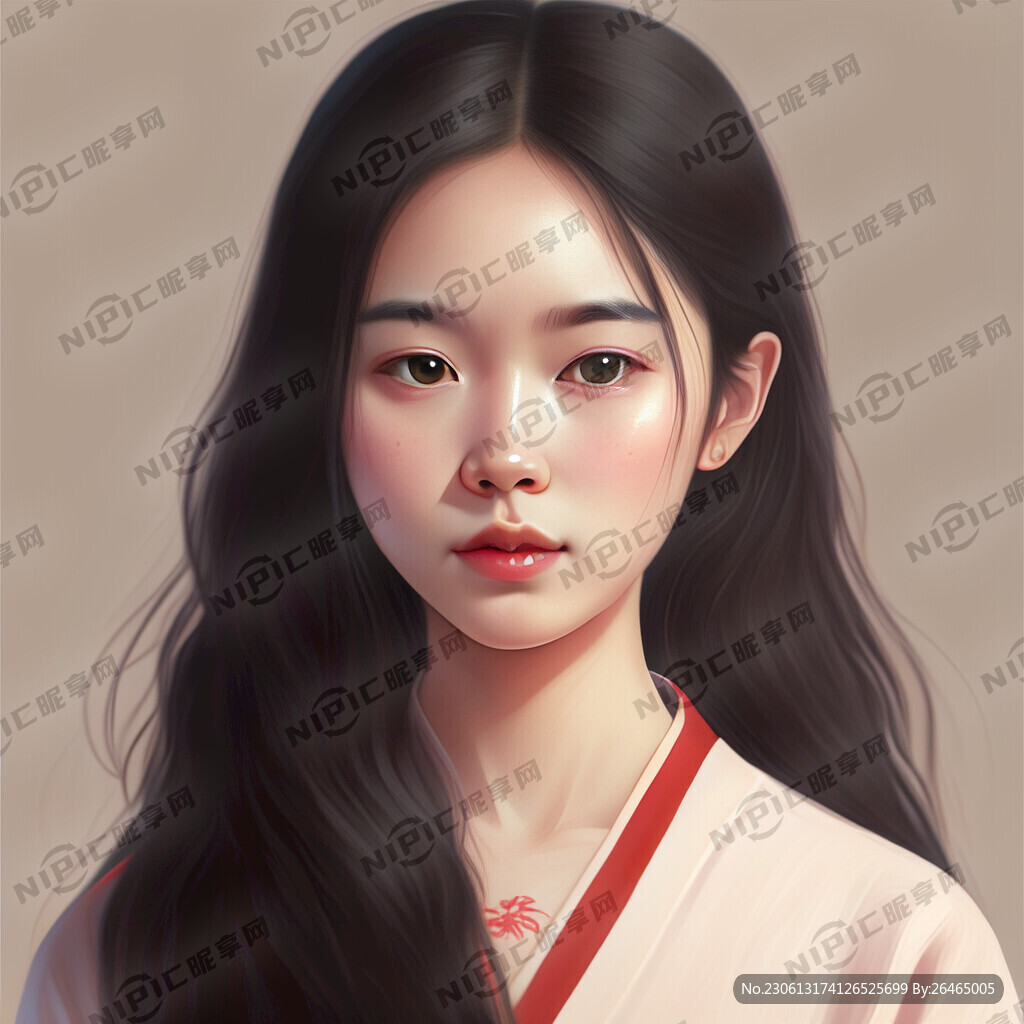 微信头像 文静女孩 甜妹 长发