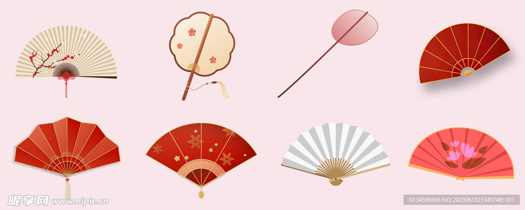 古风中国风扇子团扇蒲扇