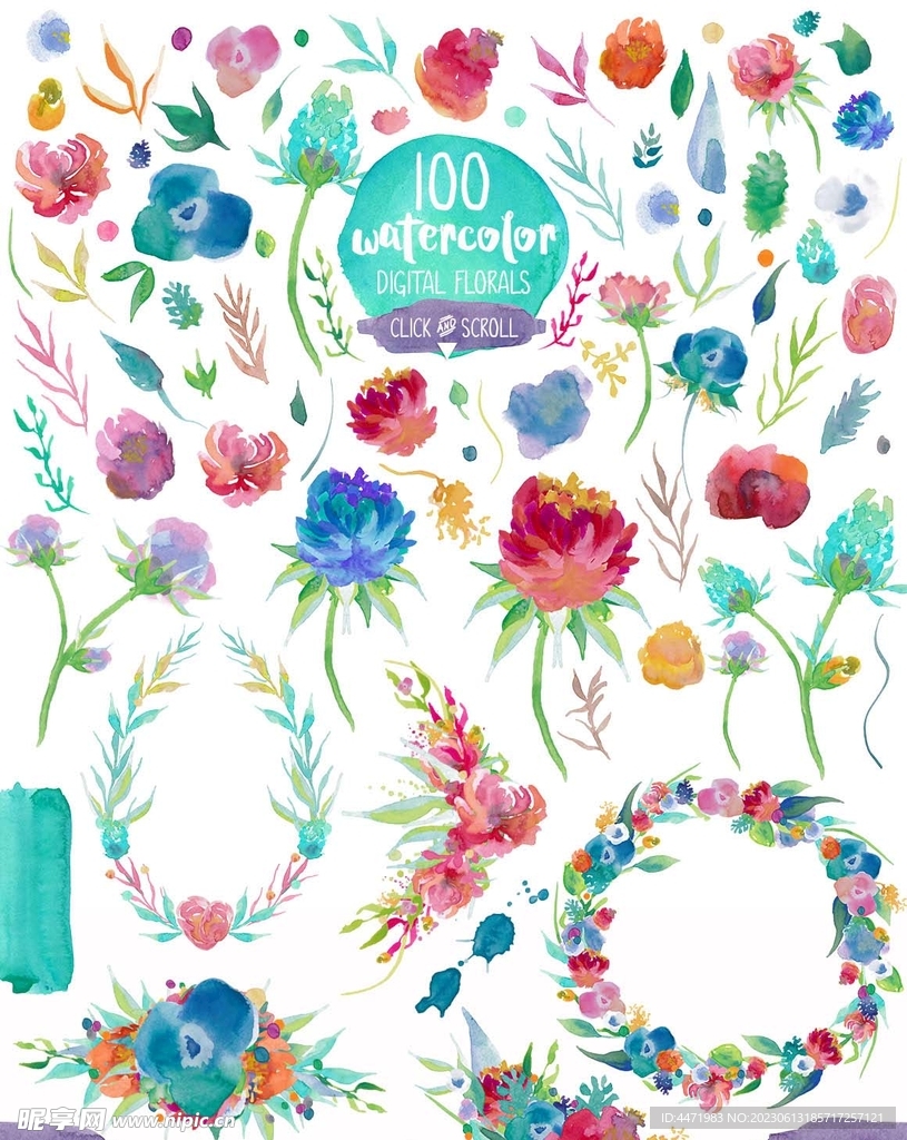 水彩花卉png
