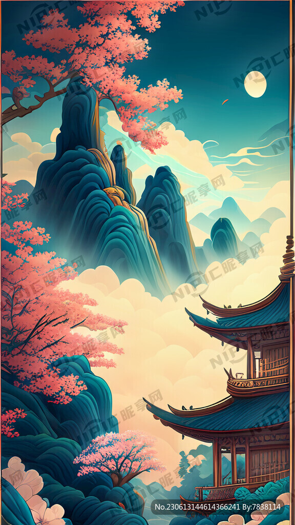 游戏梦幻唯美新中式风景 超高清