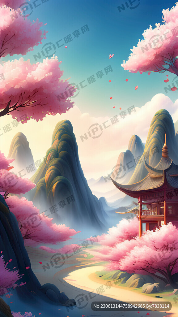 游戏梦幻唯美新中式风景 超高清