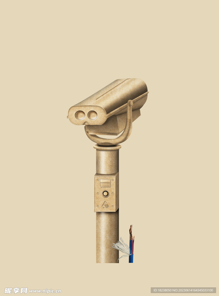 创意广告/特种纸做的望远镜