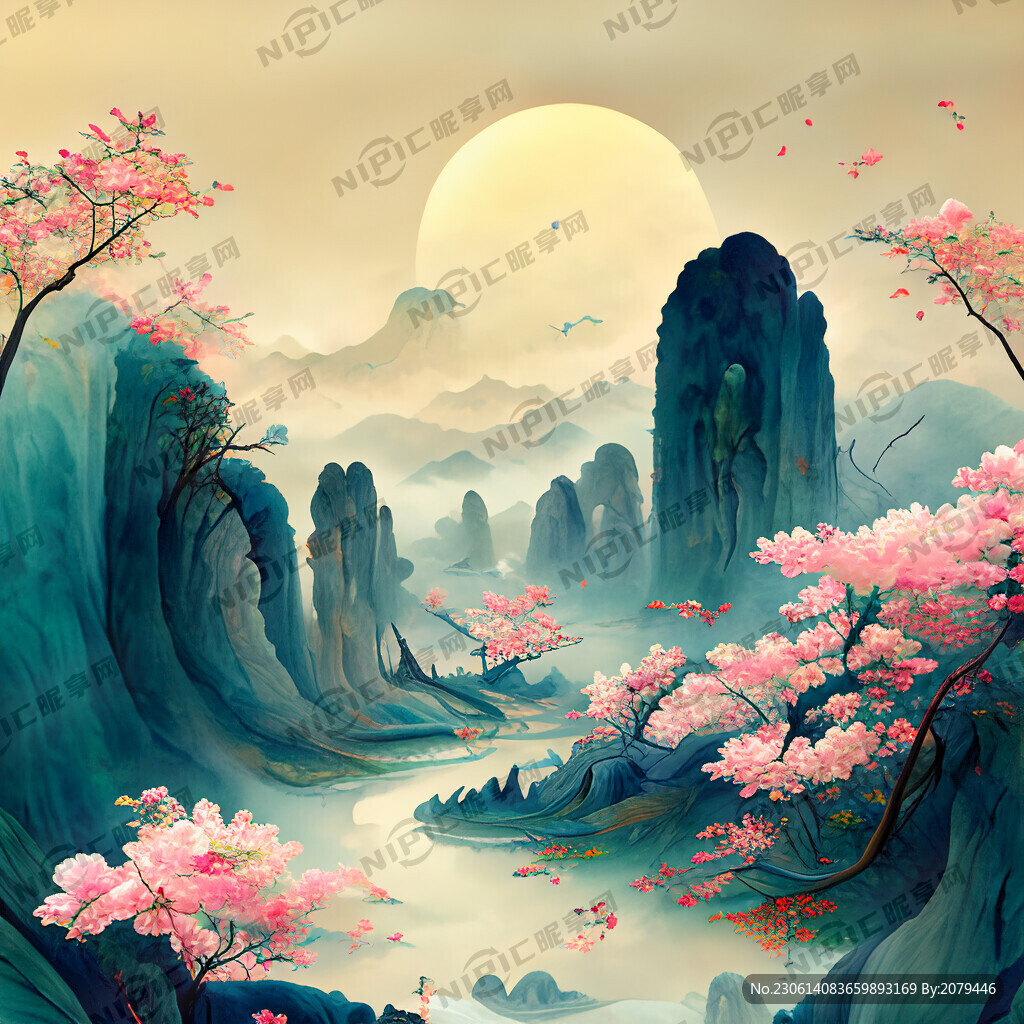 游戏梦幻唯美新中式风景 超高清