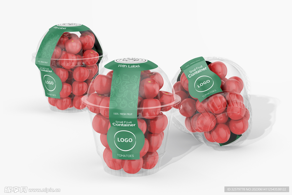 水果店vi车厘子样机贴图