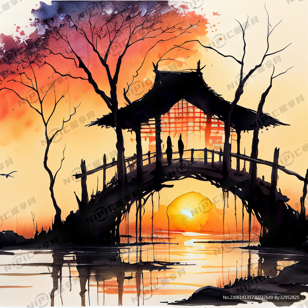 枯藤老树昏鸦 小桥流水人家