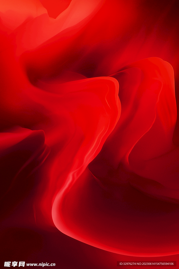 红色海报底
