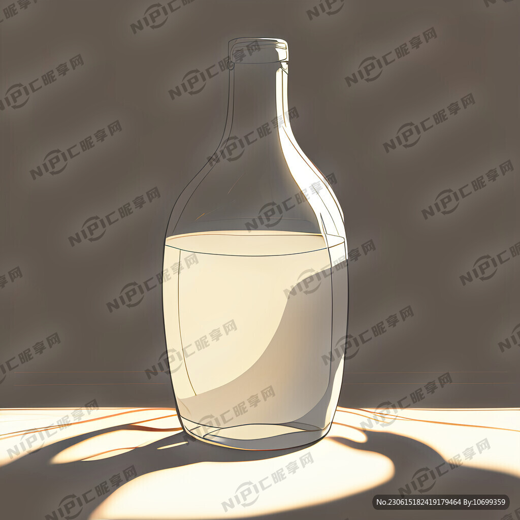 白酒 光影 线条