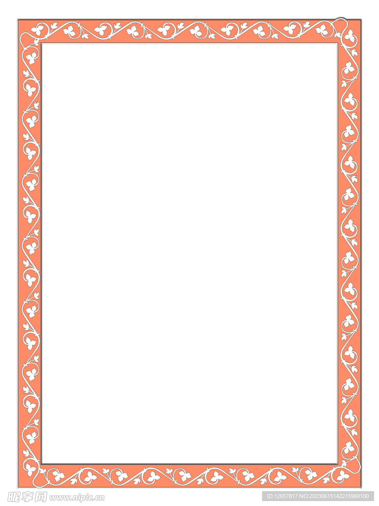 黄色缠枝纹边框