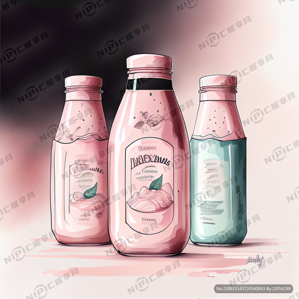 酸奶包装 时尚 国际化 瓶装