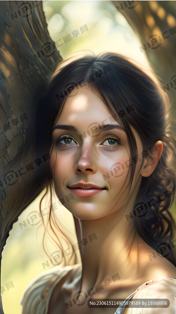 美女的眼睛里有光 柔和