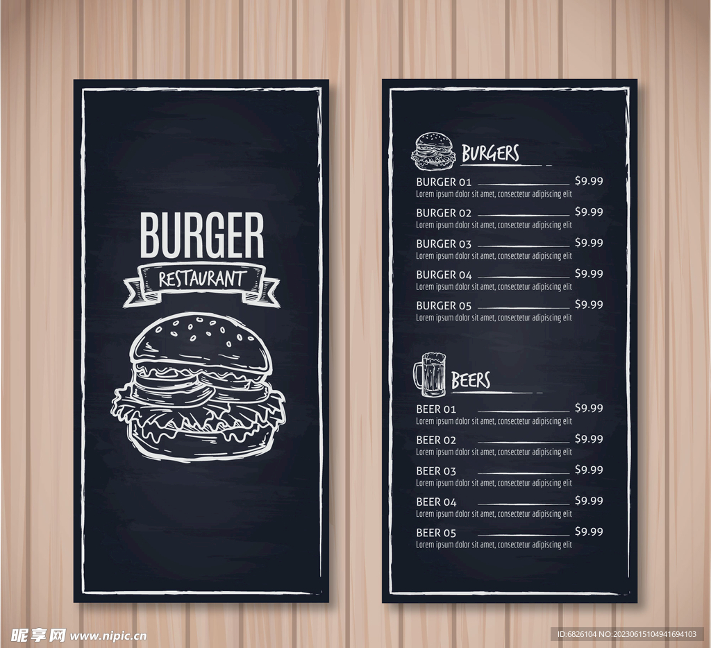 菜谱菜单传单宣传单