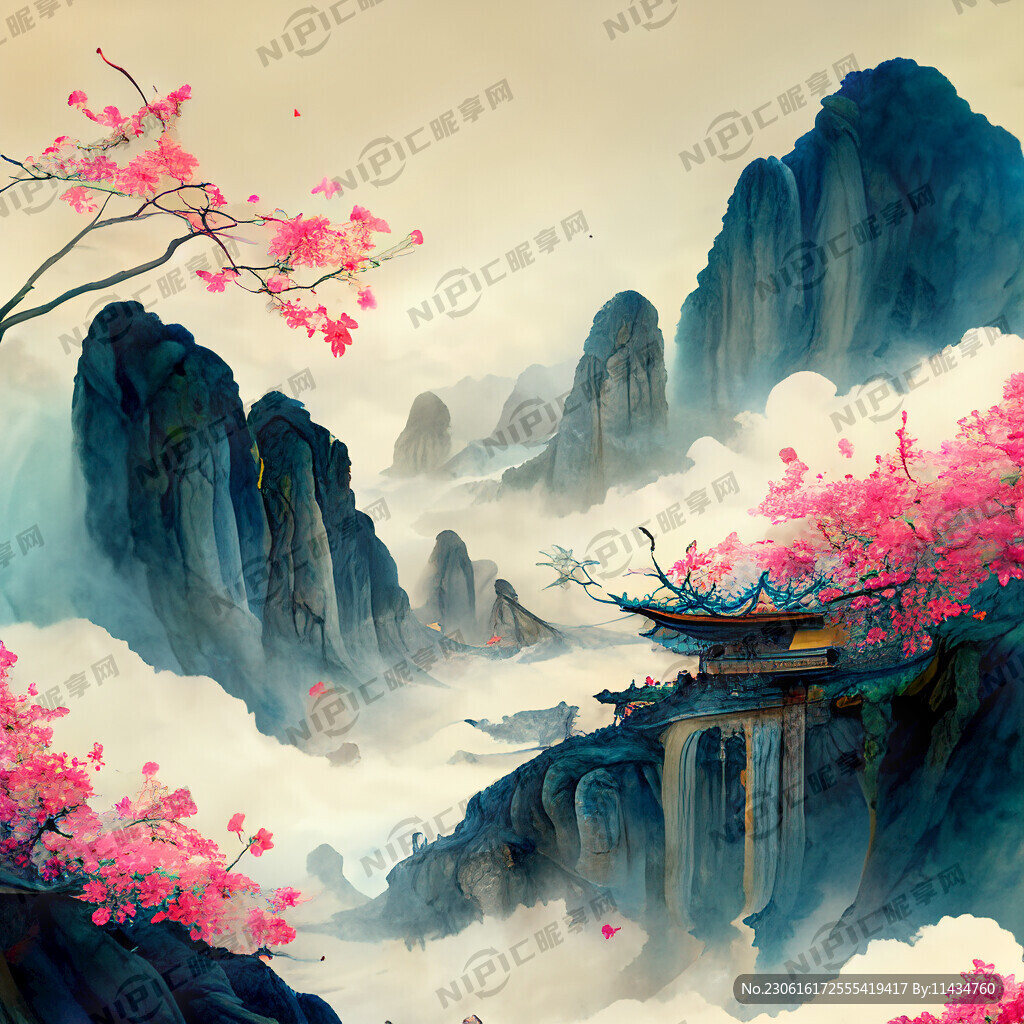 游戏梦幻唯美新中式风景 超高清