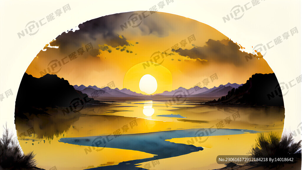 大漠孤烟直 长河落日圆