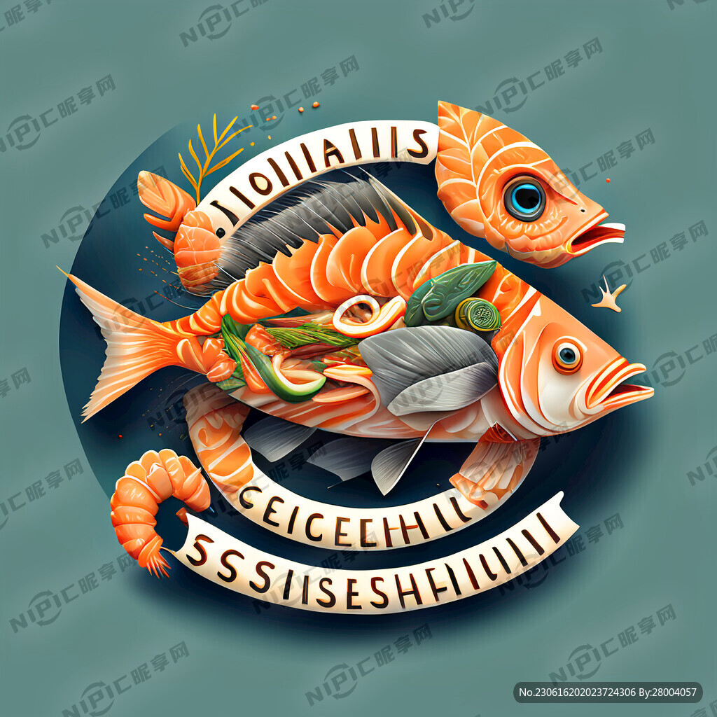 食字设计有吃的海鲜鱼