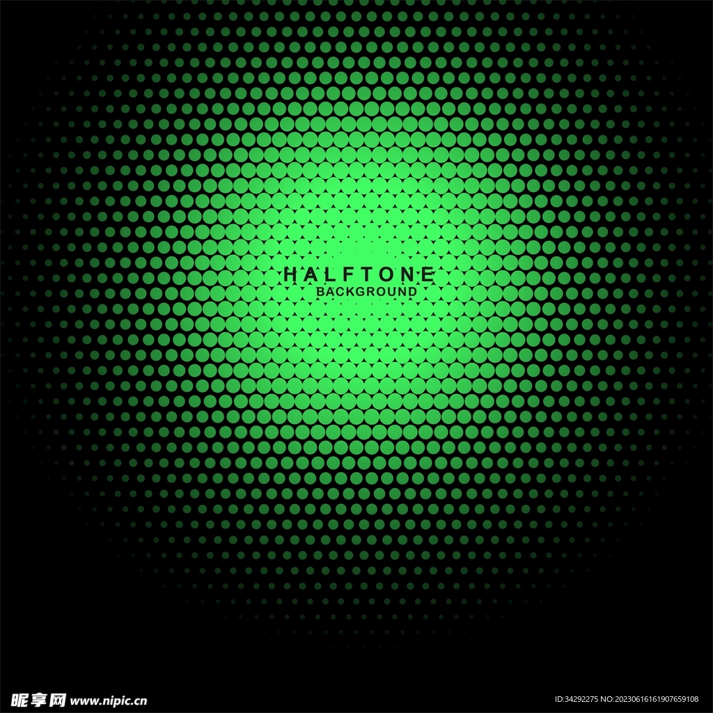 绿色半调网点图案