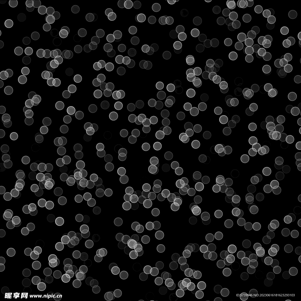 黑白格调光点光晕素材