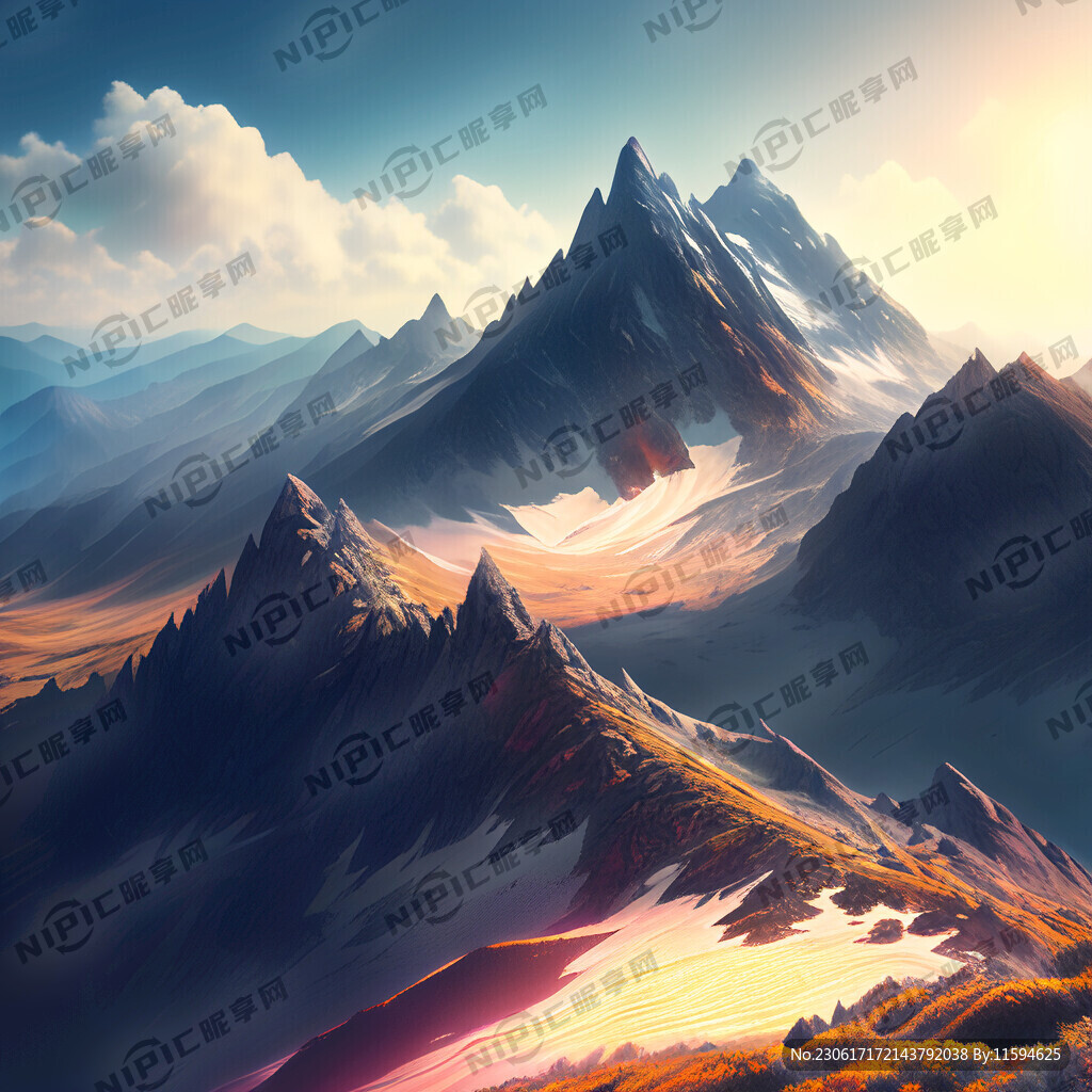 一座山峰 梦幻唯美 超高清