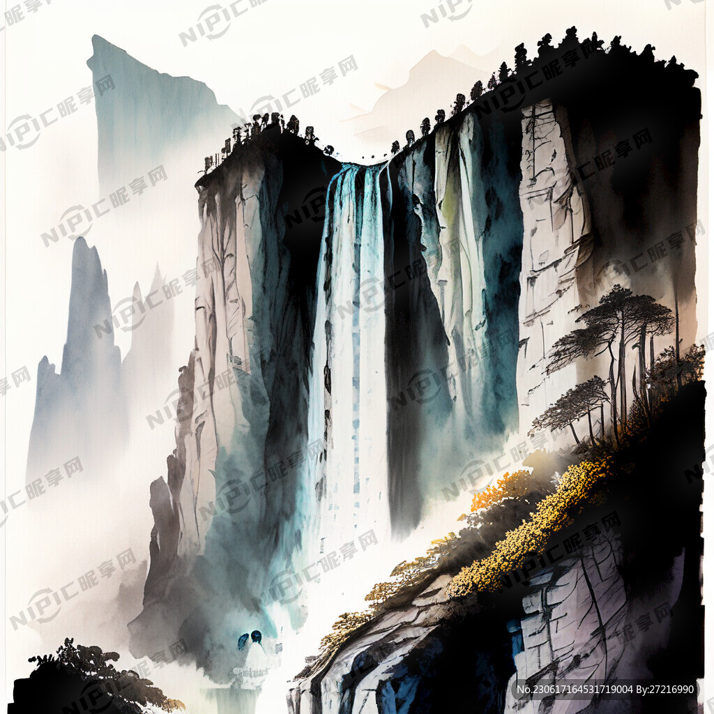 飞流直下三千尺