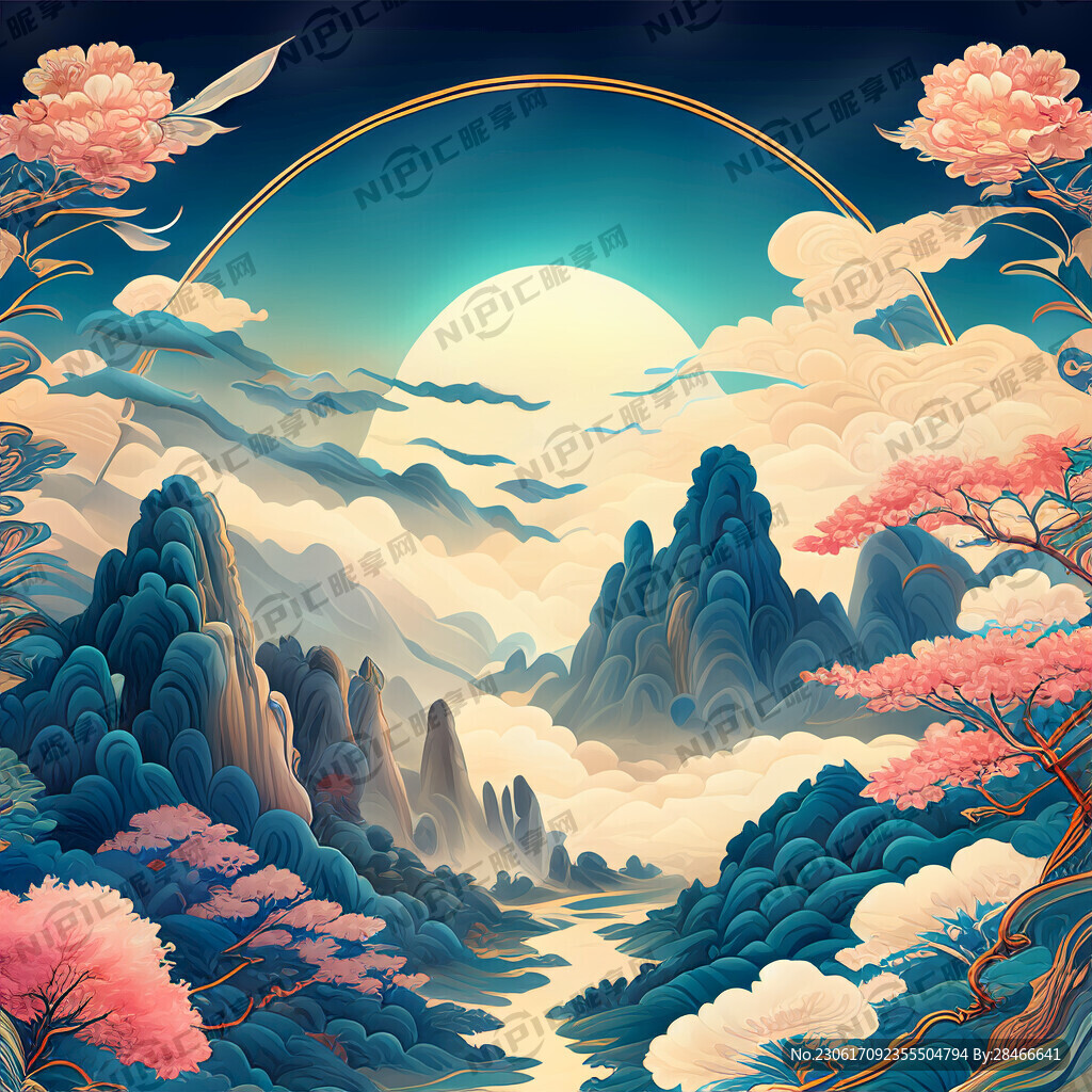 游戏梦幻唯美新中式风景 超高清
