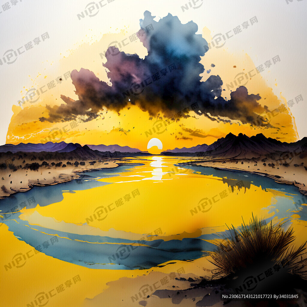 超大广角 俯视视角 大漠孤烟直