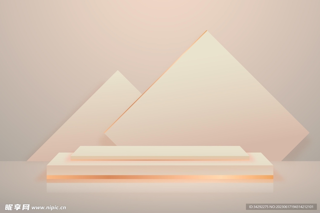 电商立体展台背景