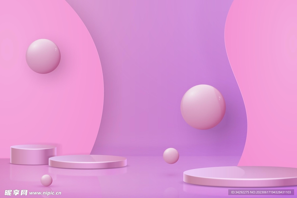 时尚商品展台背景