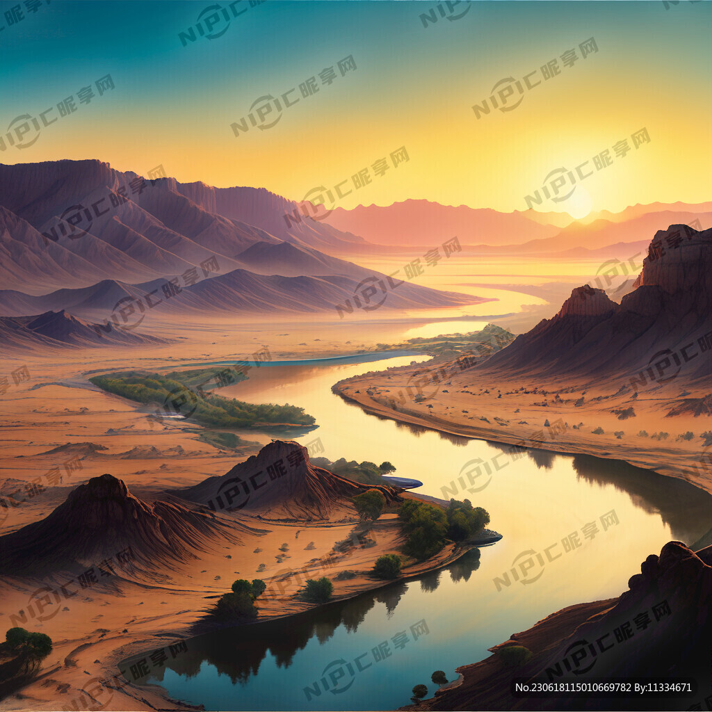 超大广角 俯视视角 大漠孤烟直