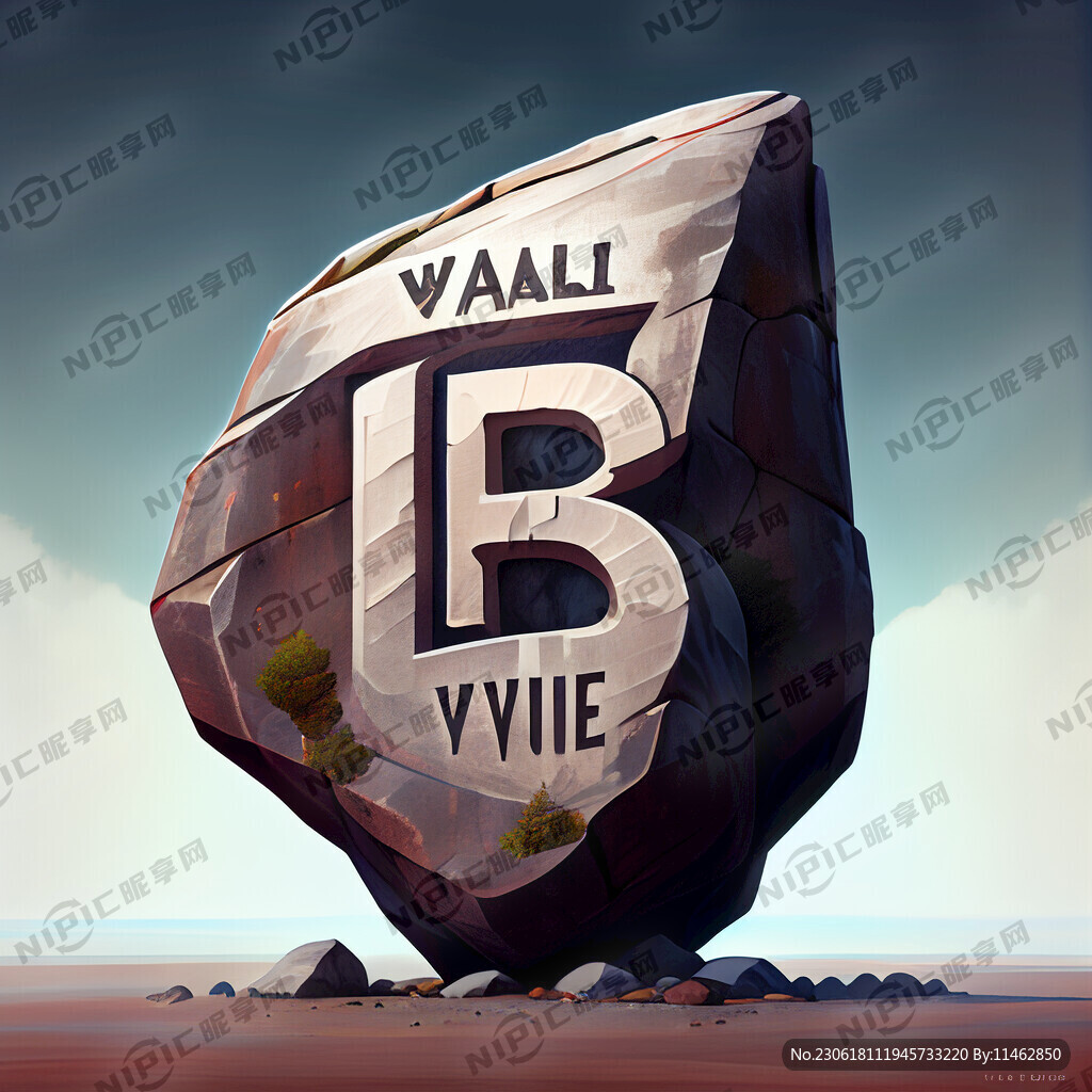 威迪岩 用这三个字做一个标志