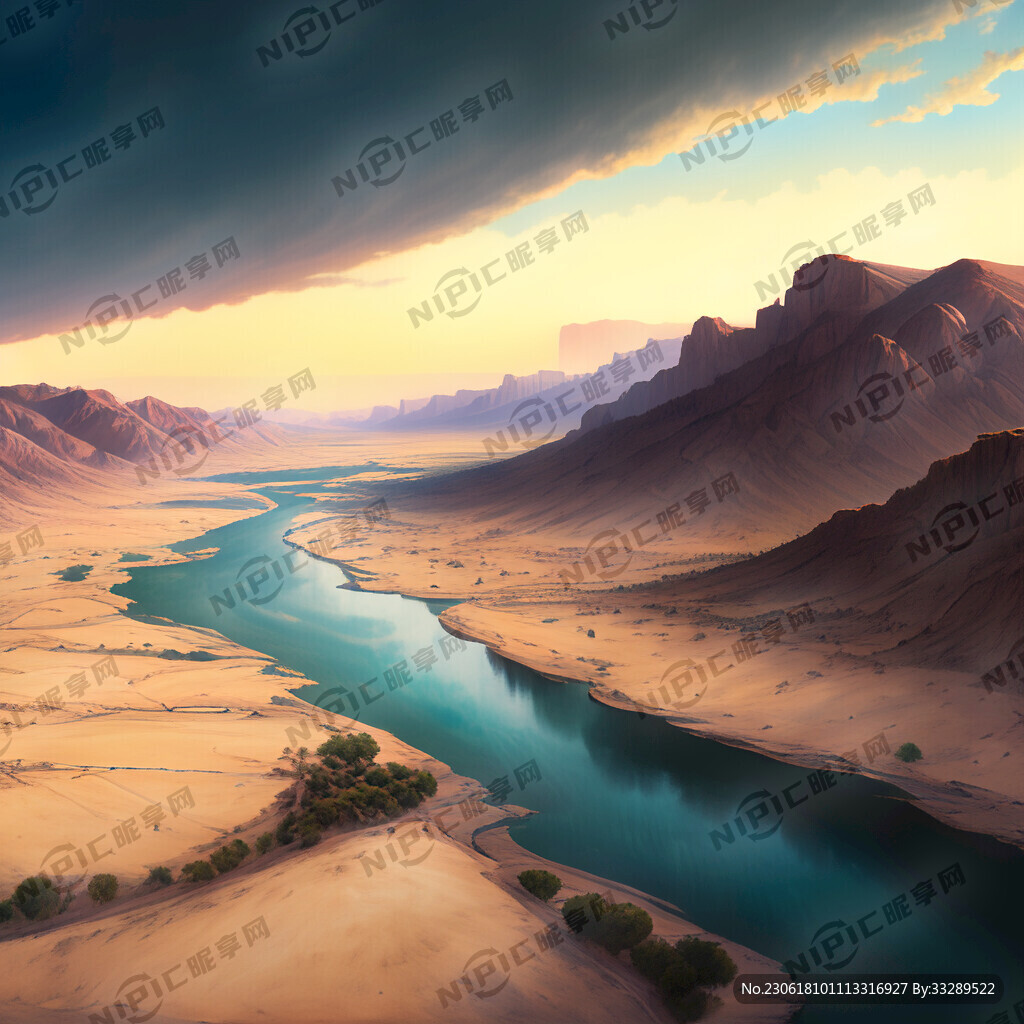 超大广角 俯视视角 大漠孤烟直