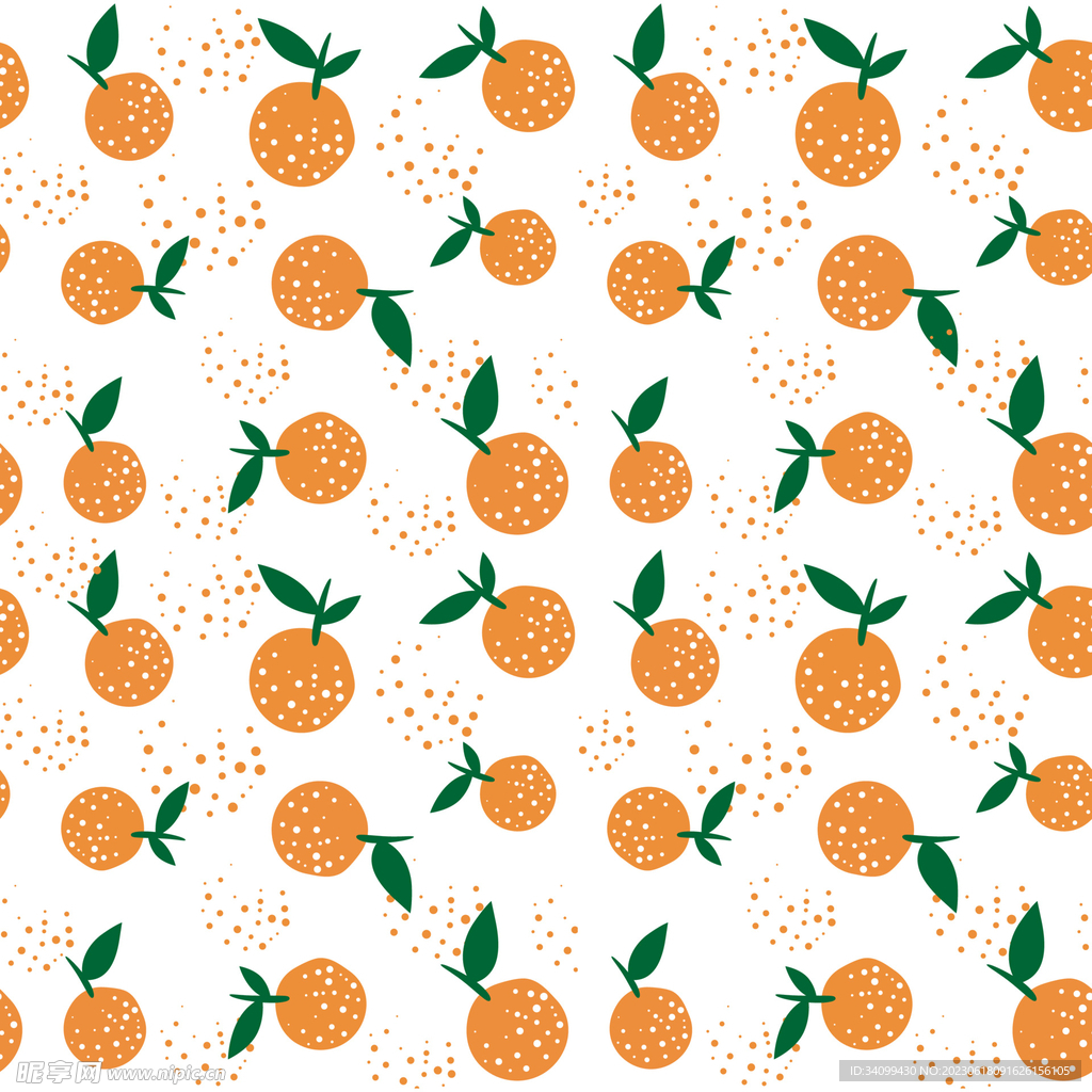 橙子图案