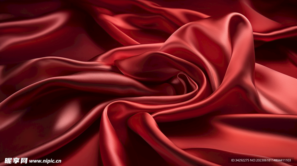红色绸缎背景