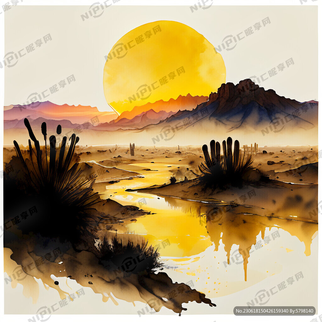 超大广角 俯视视角 大漠孤烟直