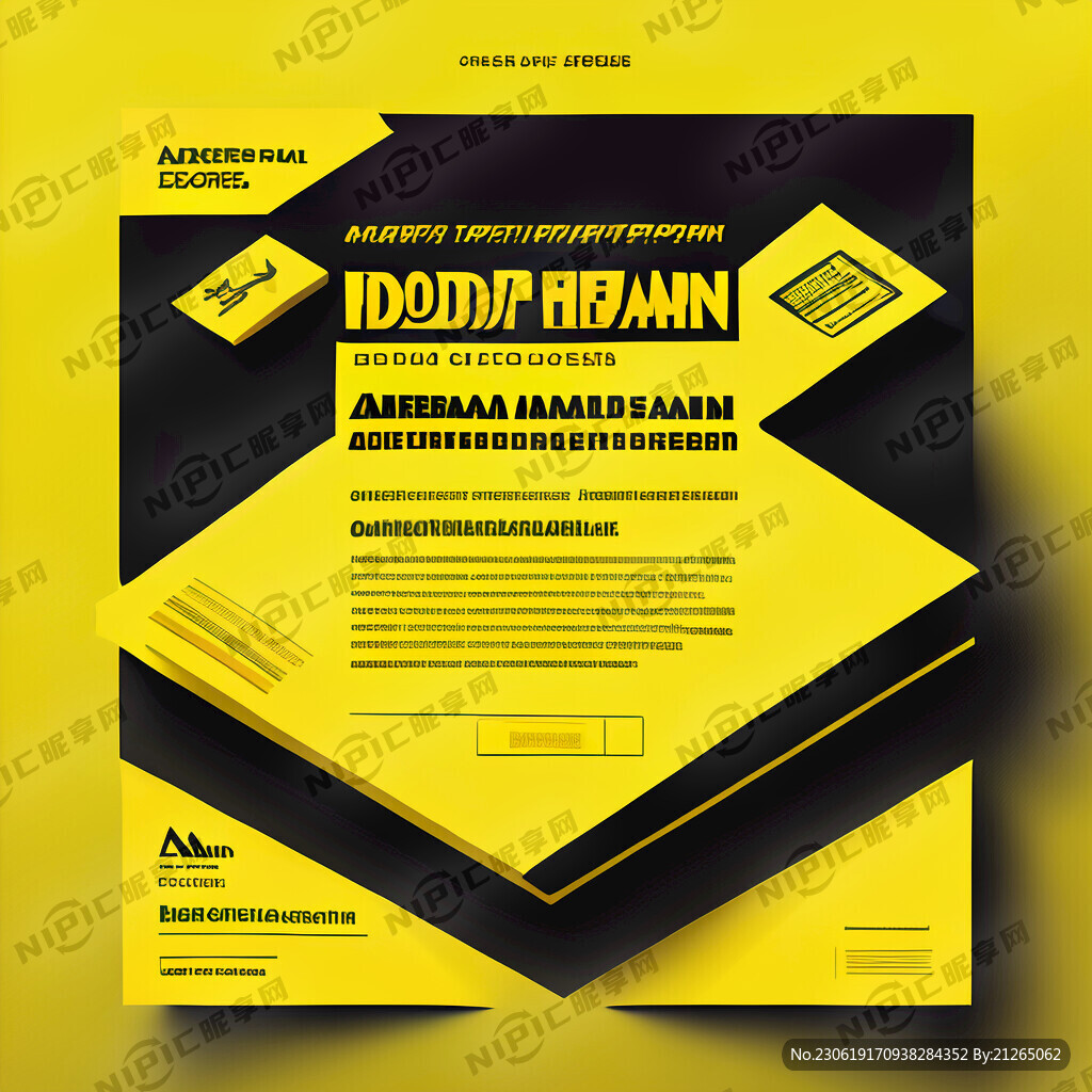 广告公司宣传单黄色