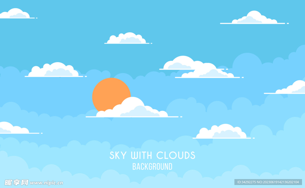 卡通天空背景