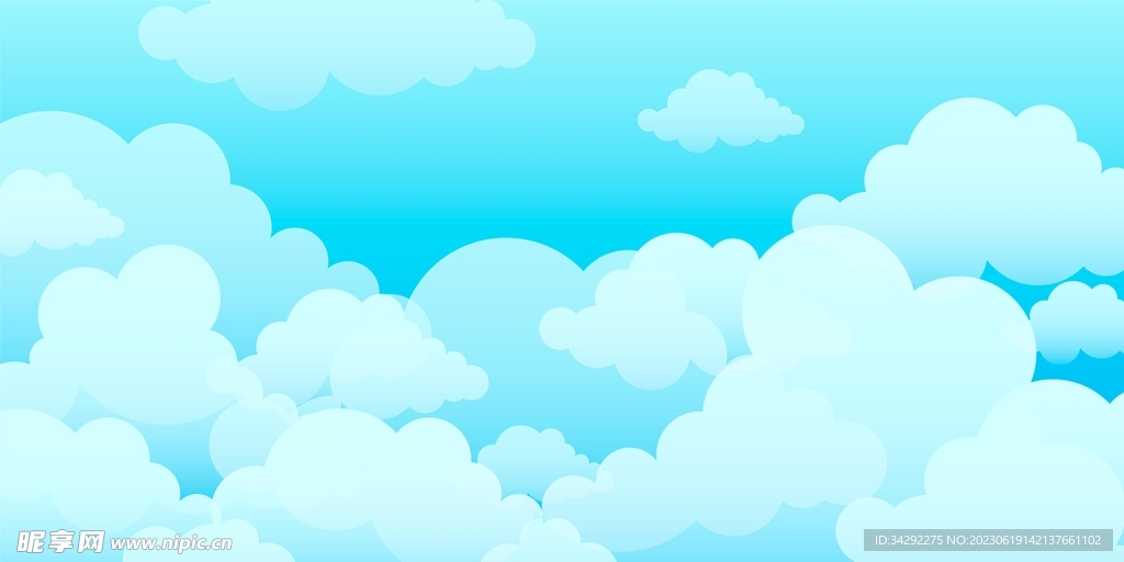 卡通天空背景
