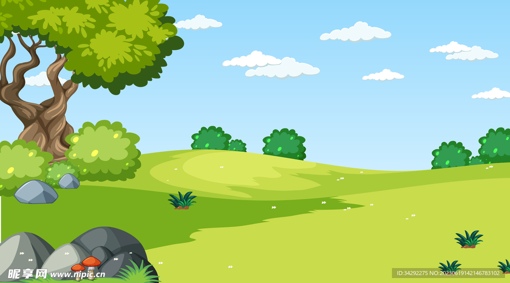 卡通自然背景