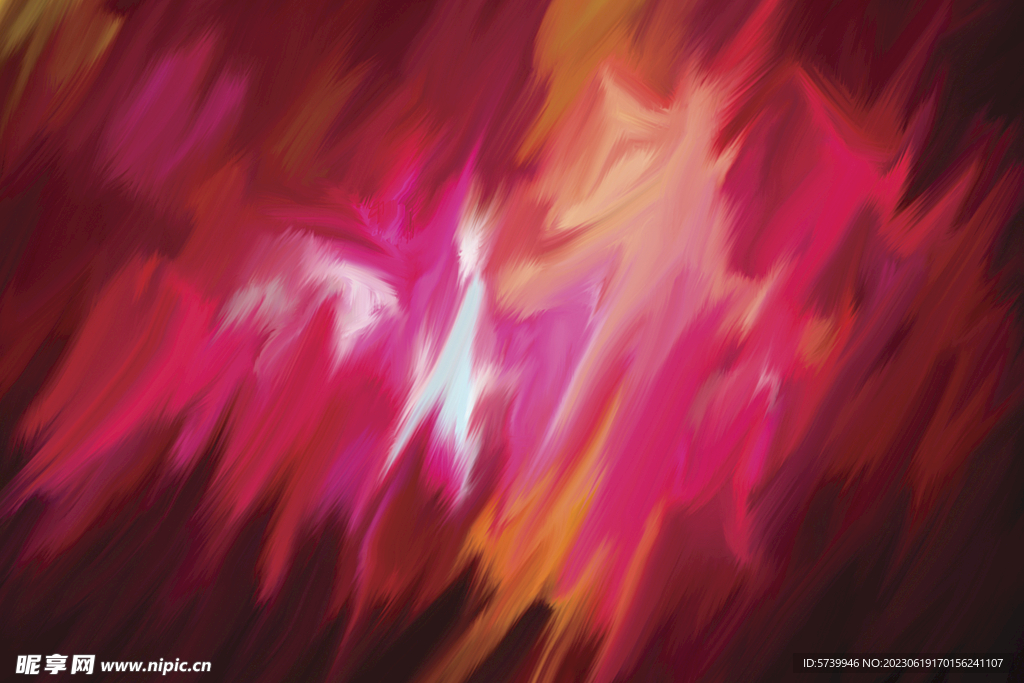  潮流扎染彩色油画数码印花纹理