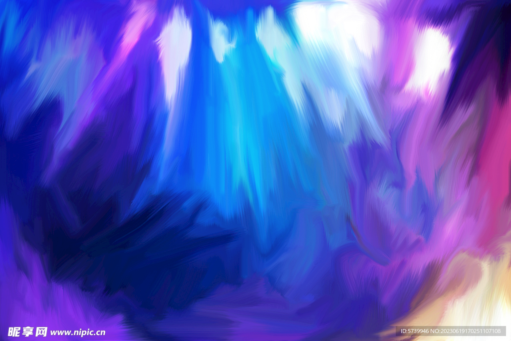 炫彩油画服装数码印花背景纹理