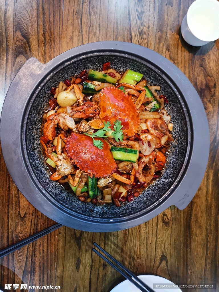 香辣蟹  美食