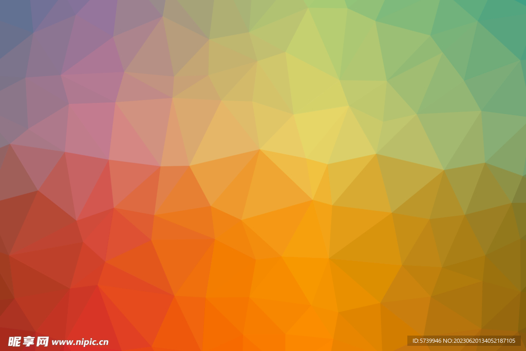 彩色不规则几何图形背景