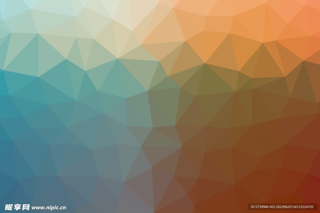 彩色不规则几何图形背景