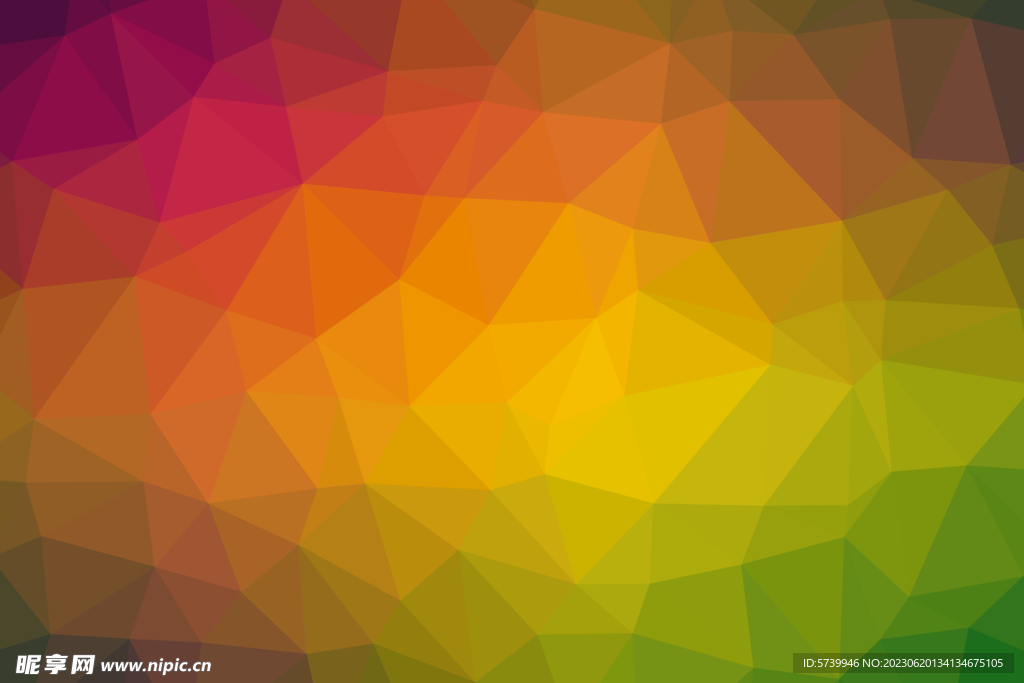 五彩不规则几何图形背景
