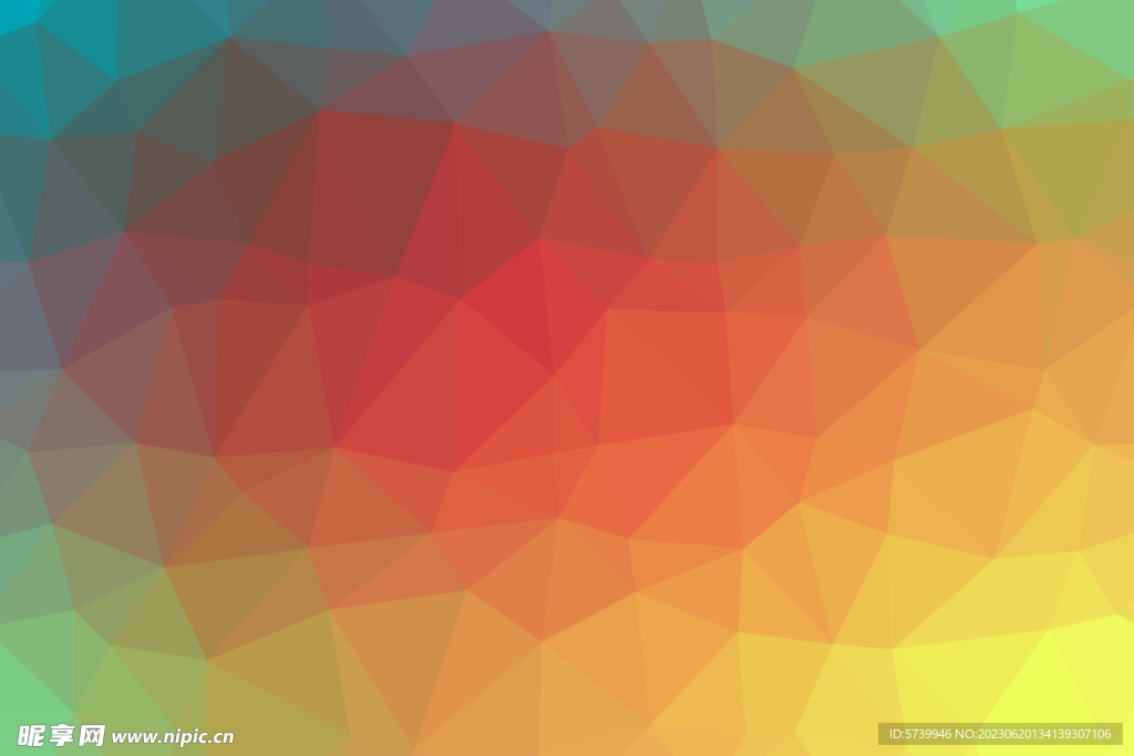 五彩不规则几何图形背景