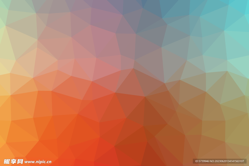 五彩不规则几何图形背景