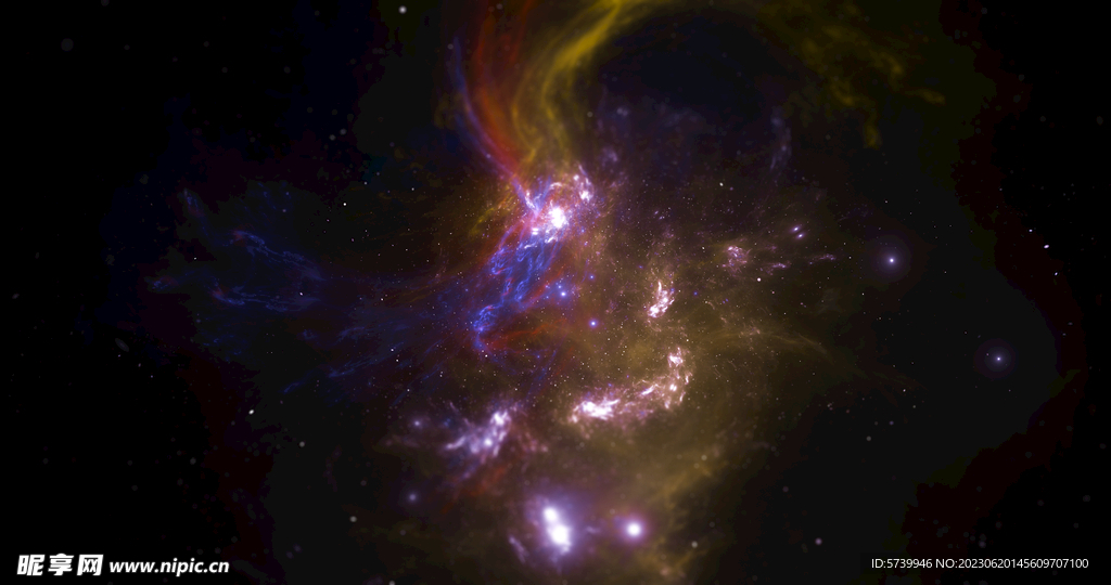 璀璨宇宙星空图片素材