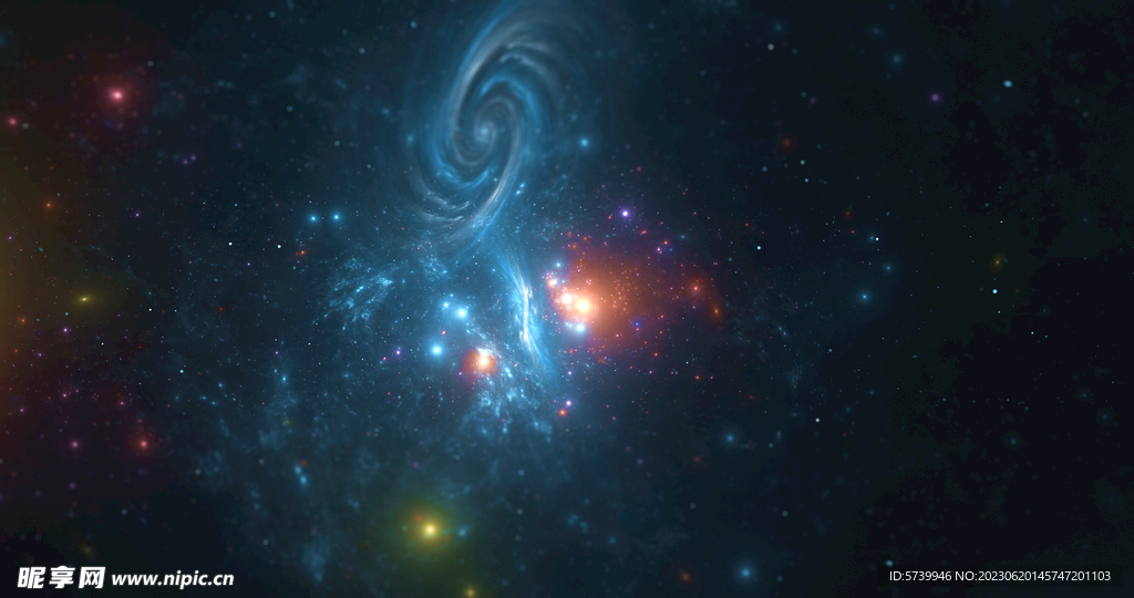 绚丽宇宙星空图片素材