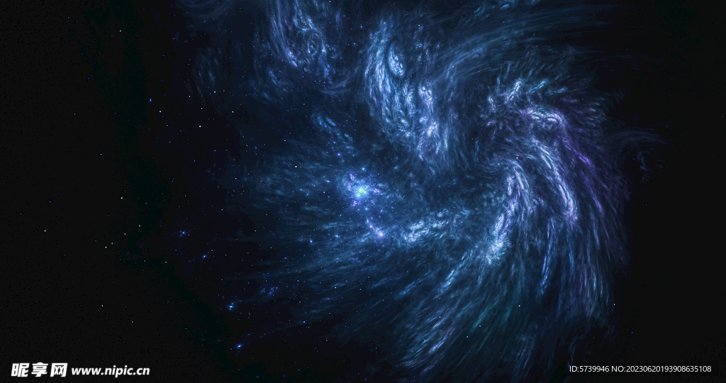 蓝色宇宙星空图片素材